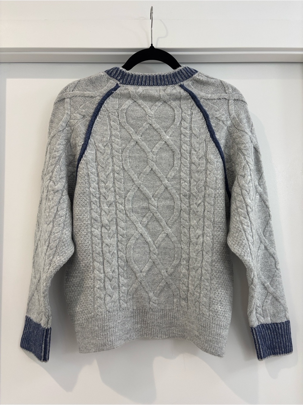 NWT Anthropologie Pilcro Cable-Knit Embroidered Cozy Home Sweater - Picture 4 of 8